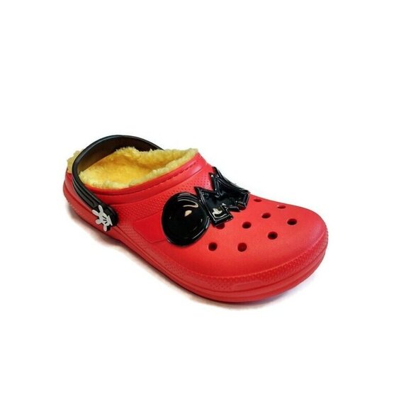 CROCS Classic Disney Mickey Mouse Lined Clog Lightweight Slip On Shoes Big Kid 5 - Picture 1 of 9